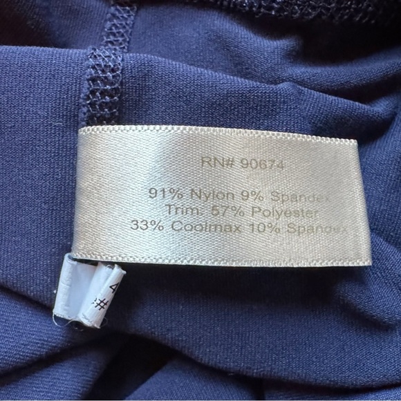 Boston Proper Navy Blue Stretchy Wide Leg Pants - Size M - Picture 7 of 10